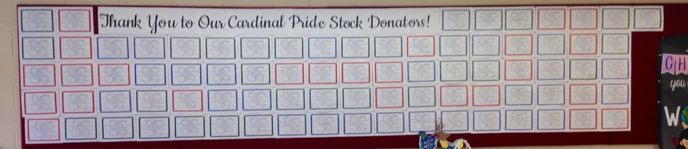 The Stock in Cardinal Pride Wall Is Almost Full