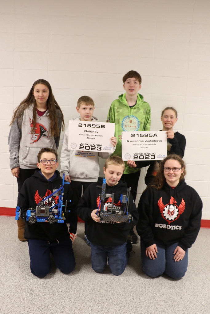 Our students represented Eleva-Strum with Cardinal pride at the 2023 Wisconsin State Robotics Championships! 
