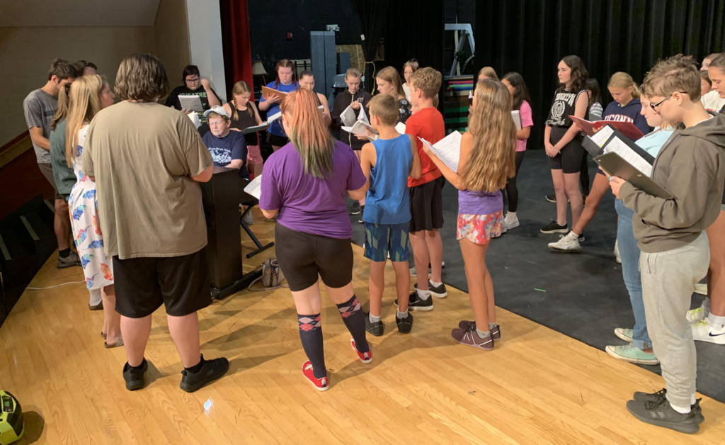 The musical cast for SpongeBob the Musical has been working hard at their summer intensive this week