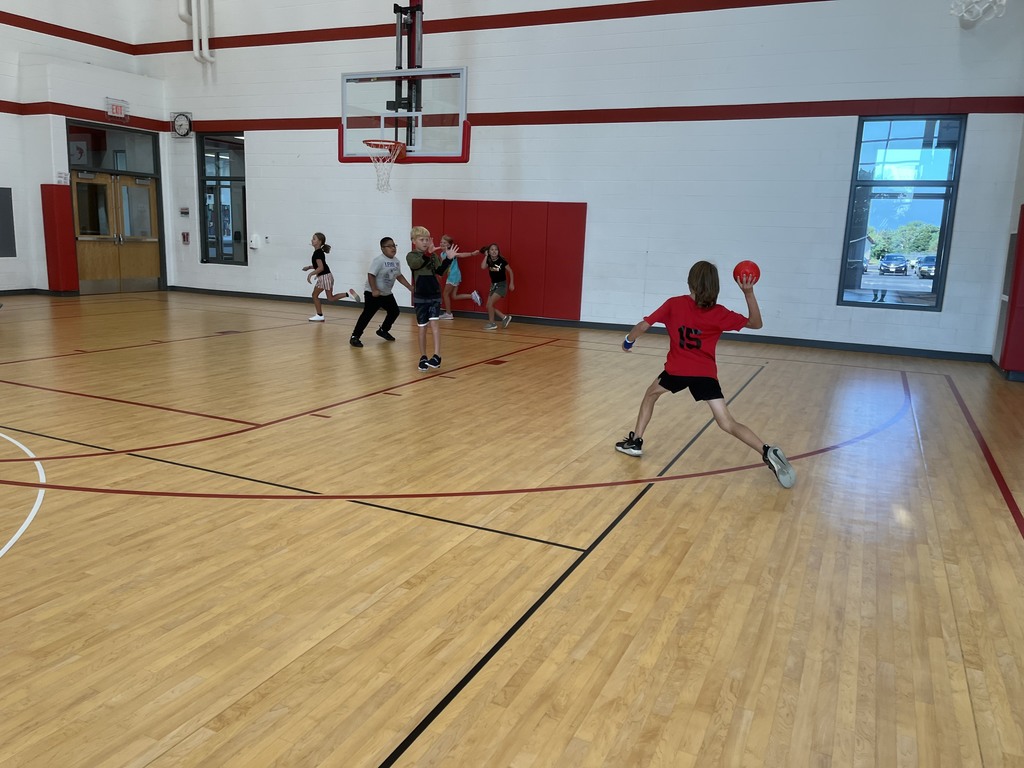 After day one of rules and expectations in Physical Education the class started with an elementary favorite, Monarch Tag! 